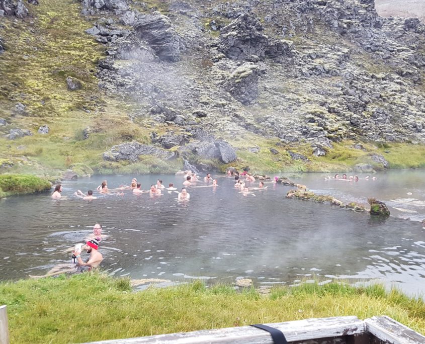 Warm bad bij Landmannalaugar