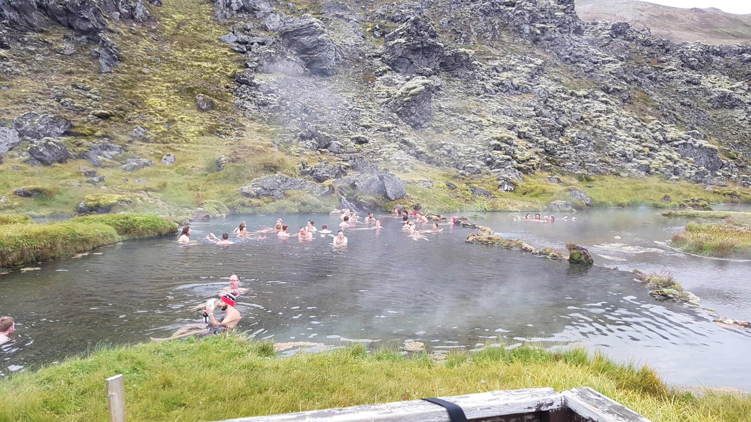 Warm bad bij Landmannalaugar