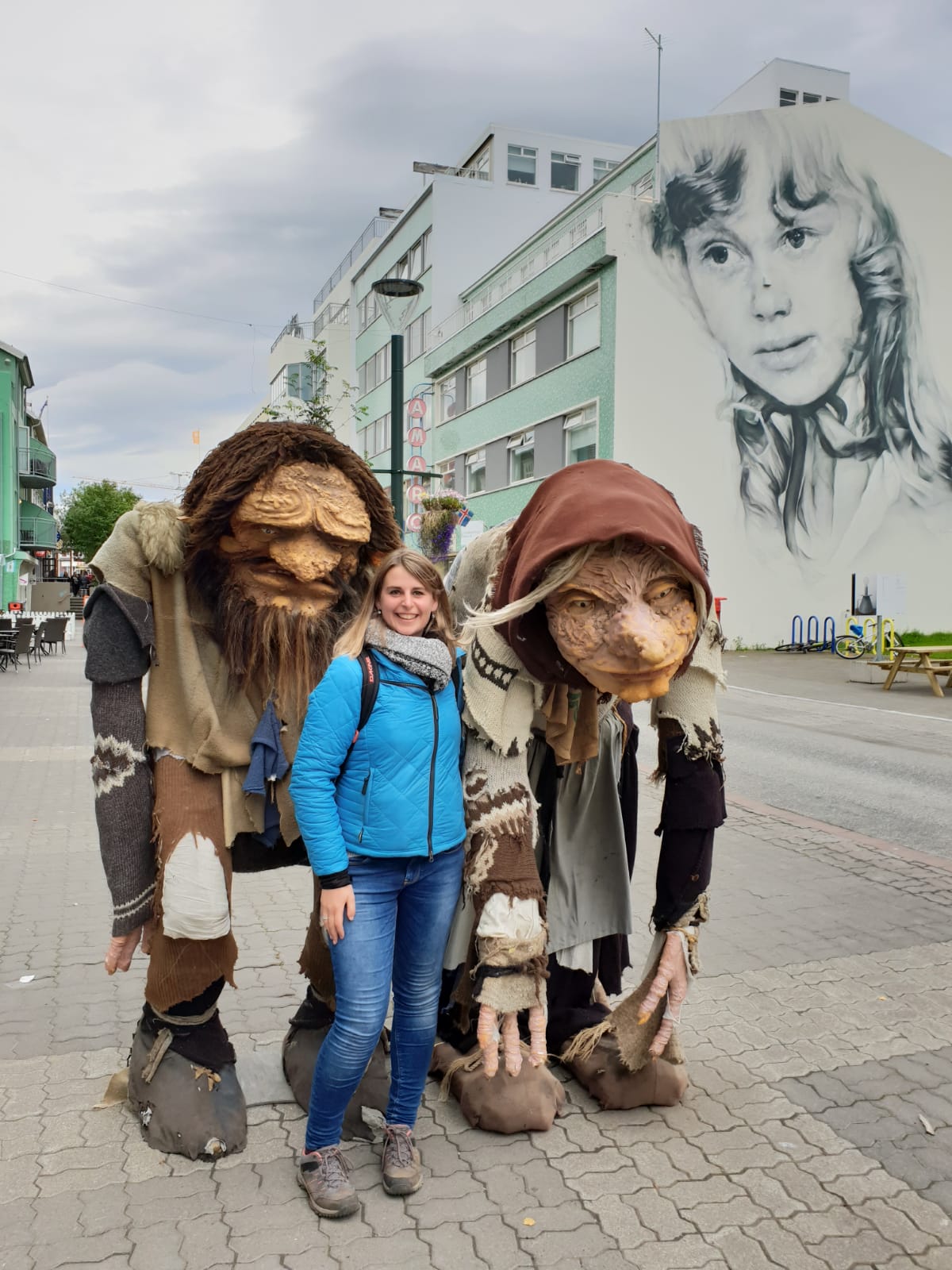 IJsland inspiratie studiereis trollen en muurtekening in Akureyri