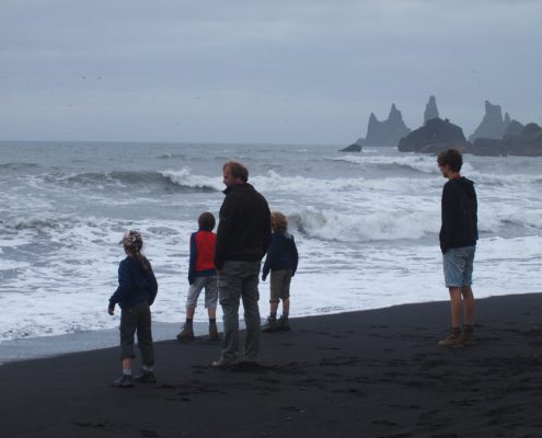 Zwart strand in IJsland