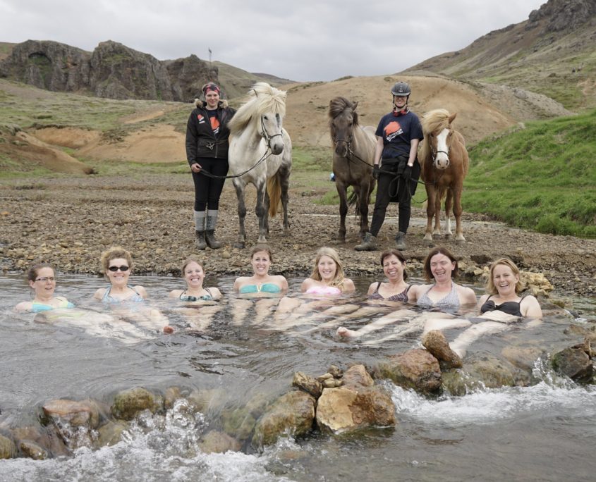 Paarden en Hot Spring badderen - Excursies IJsland