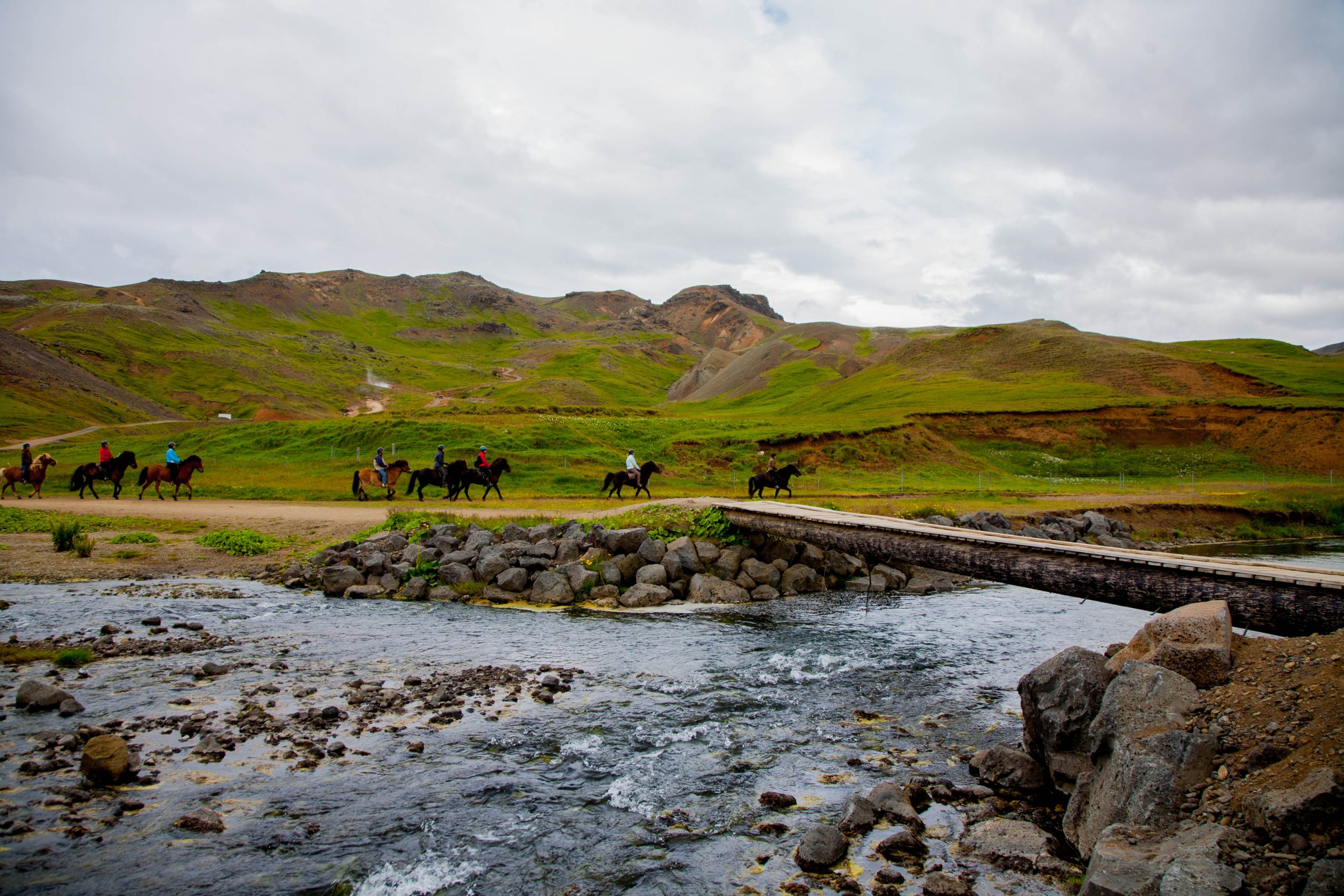 Paarden en oversteken - Excursies IJsland