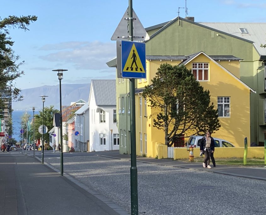 Laugavegur Groepsreis Anna Rottier - 27 juli - Reykjavík - geel huis